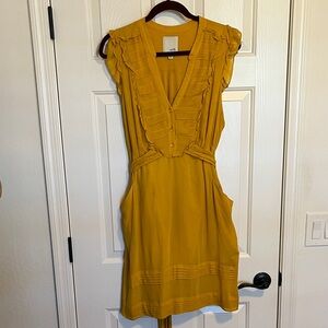 Odille (Anthropologie) Dressing Yellow sz 10